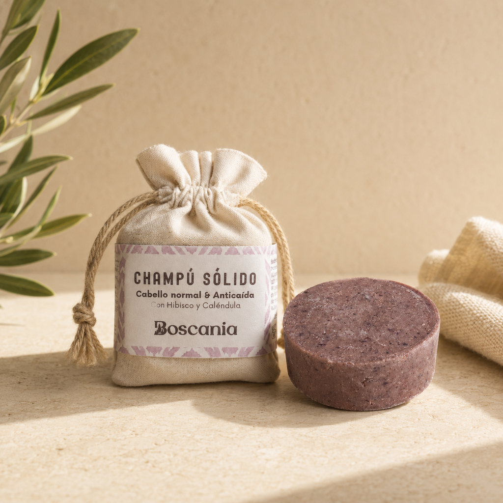 Champú sólido fortalecedor – Hibisco y caléndula