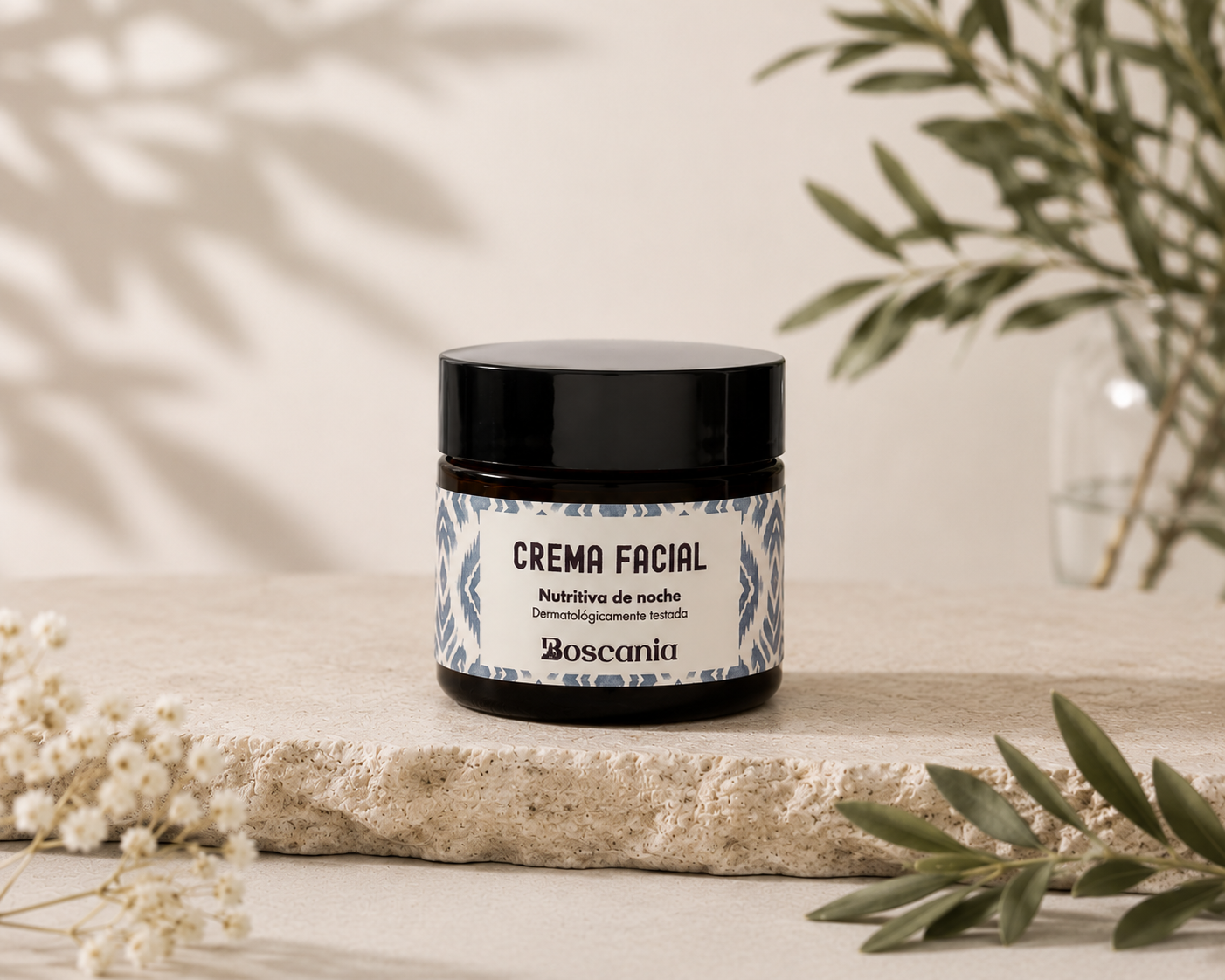 Crema facial nutritiva de noche