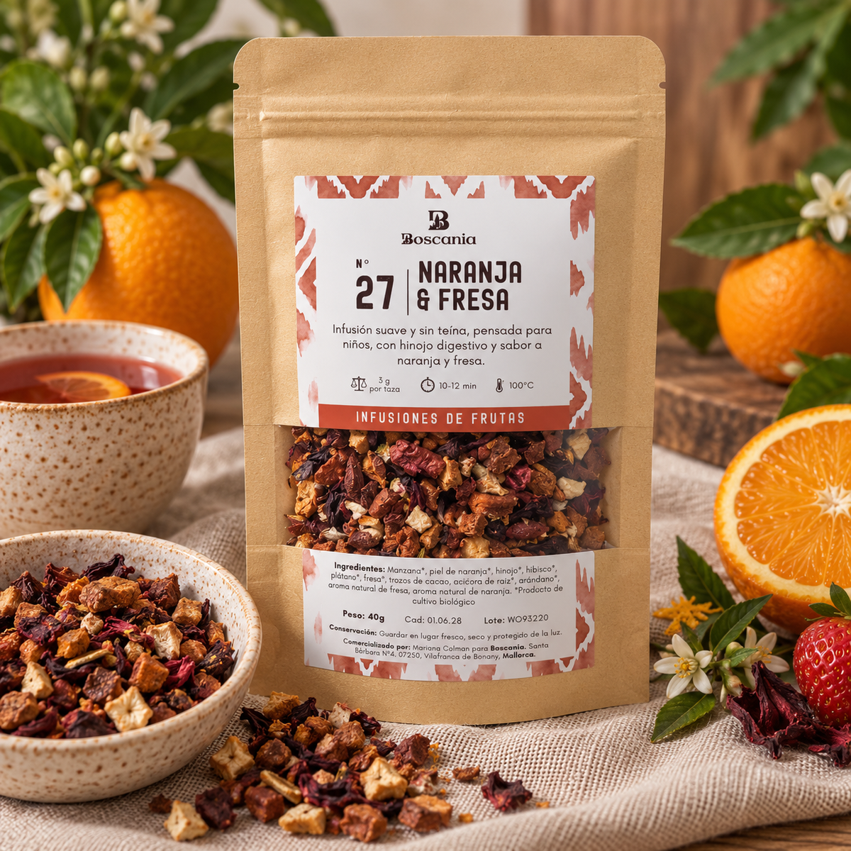 Nº27 Naranja & Fresa BIO