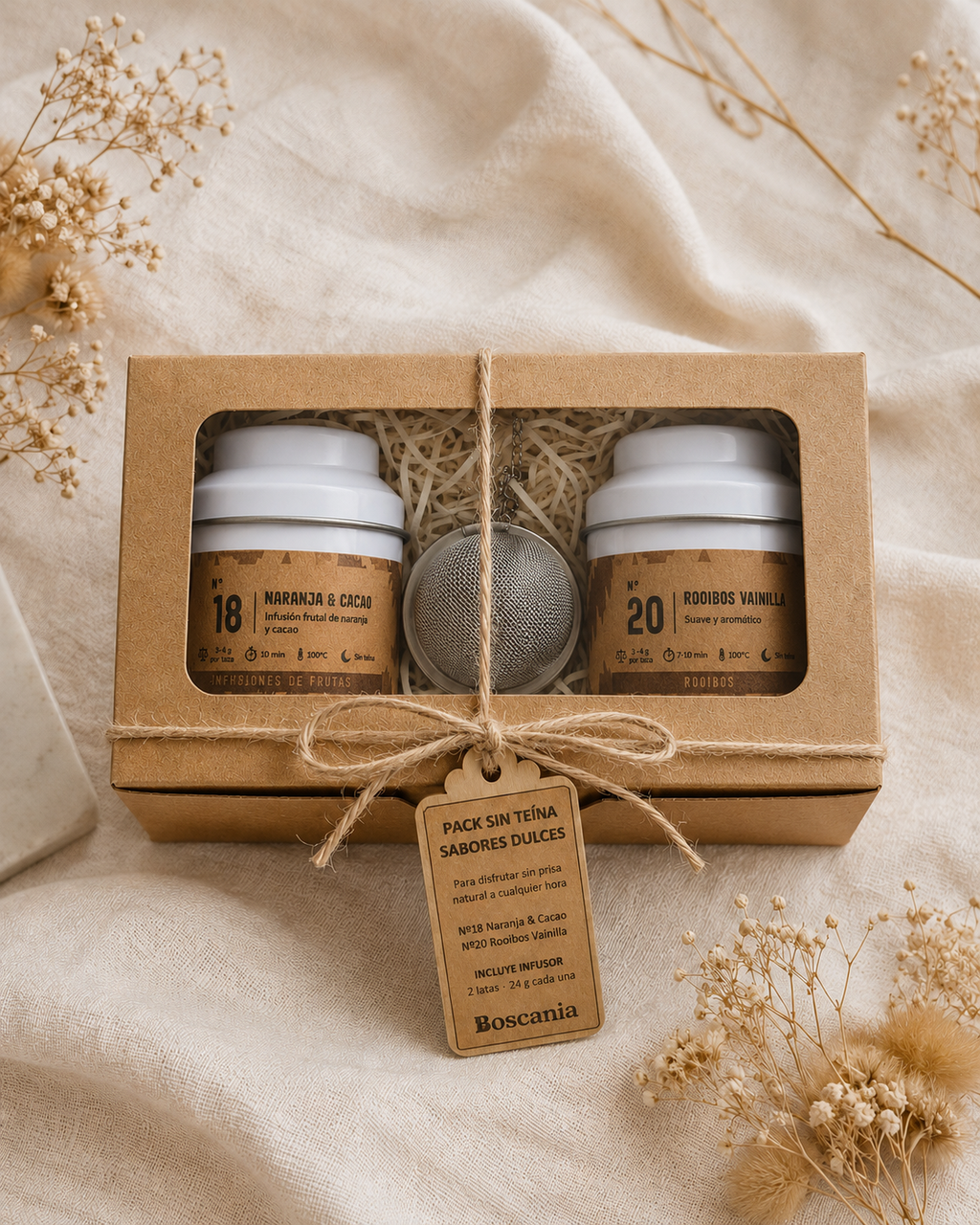 Pack sin teína · Sabores dulces