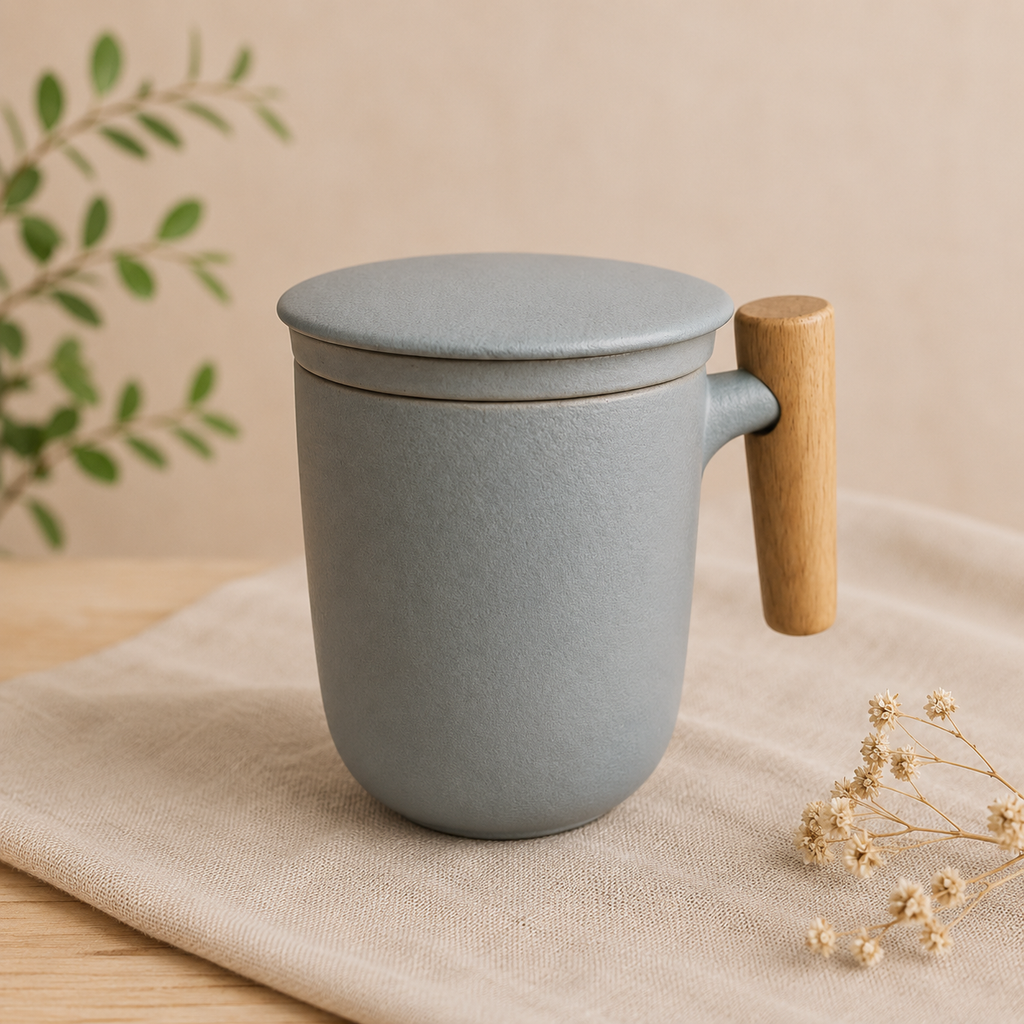 Taza Aura Nordic Wood con Infusor