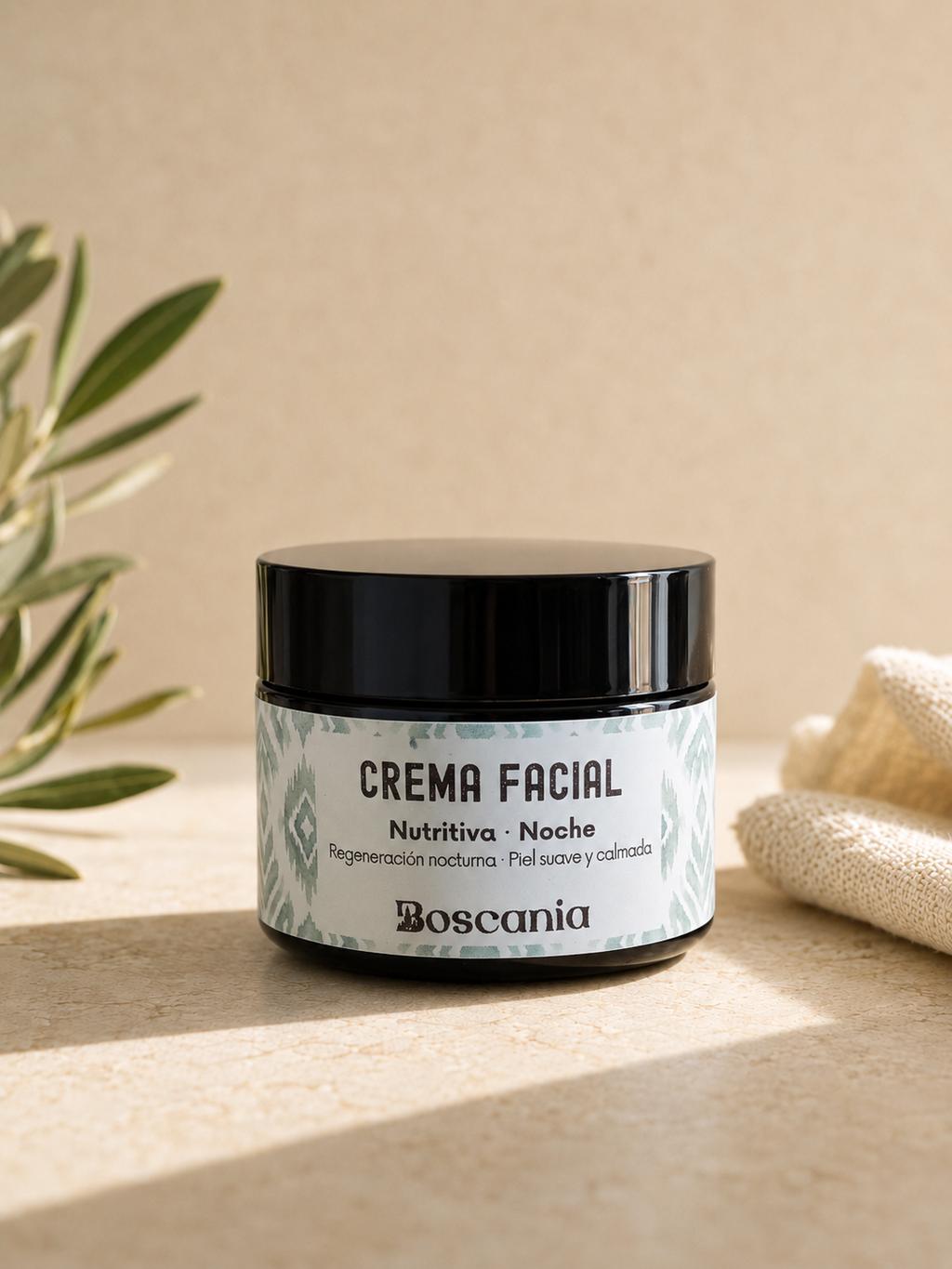 Crema facial nutritiva de noche