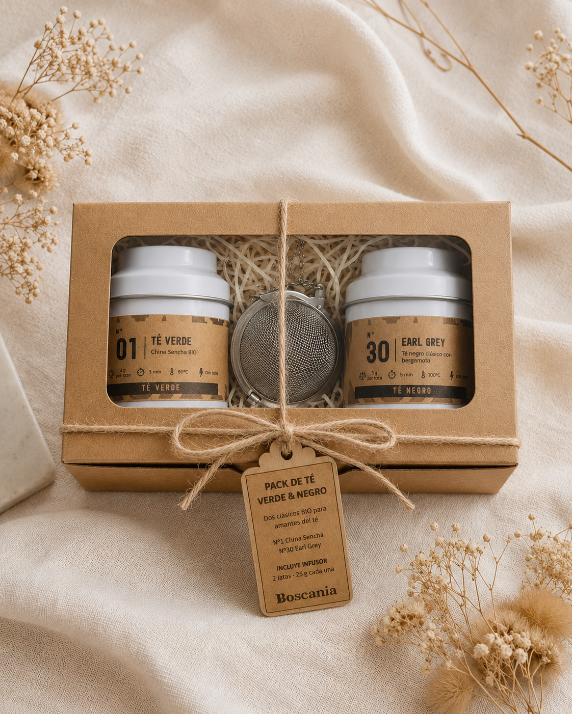 Pack de té verde & negro