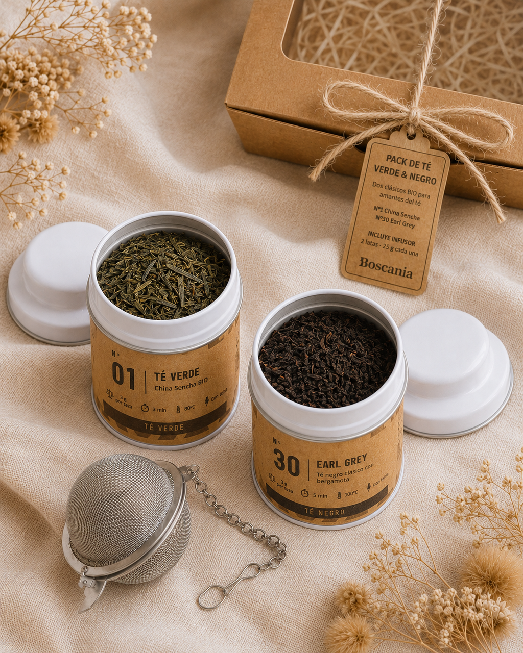 Pack de té verde & negro