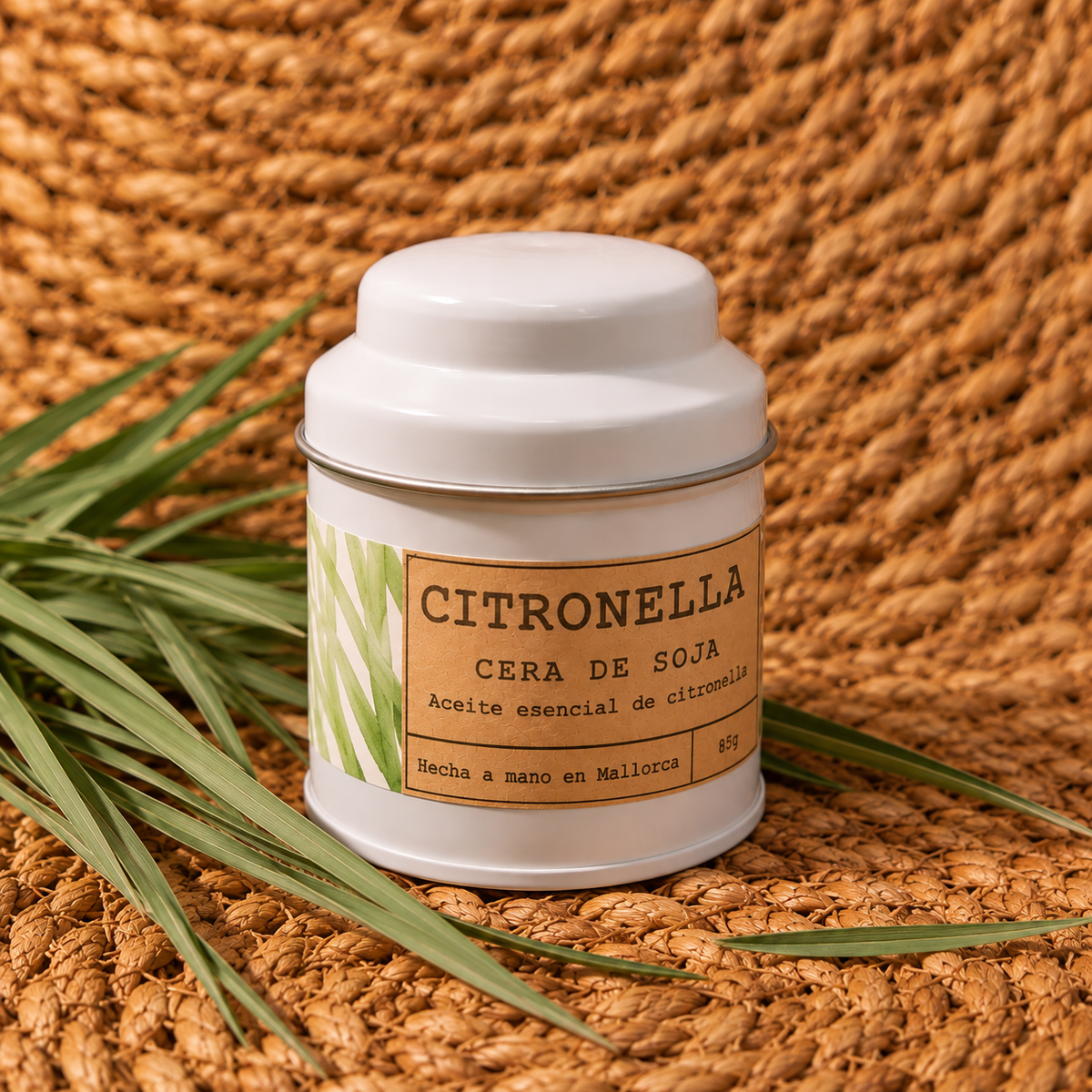 Vela de soja de Citronella